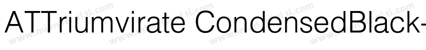 ATTriumvirate CondensedBlack字体转换